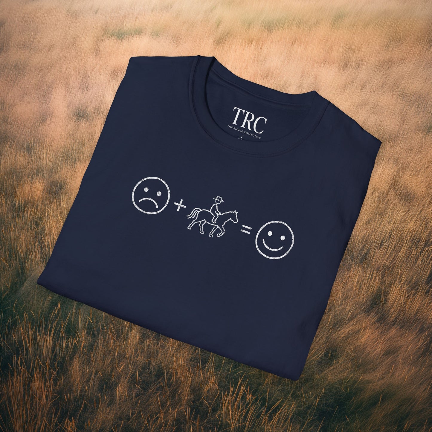 Horse Therapy T-Shirt — Sad + Horse = Happy Graphic Tee