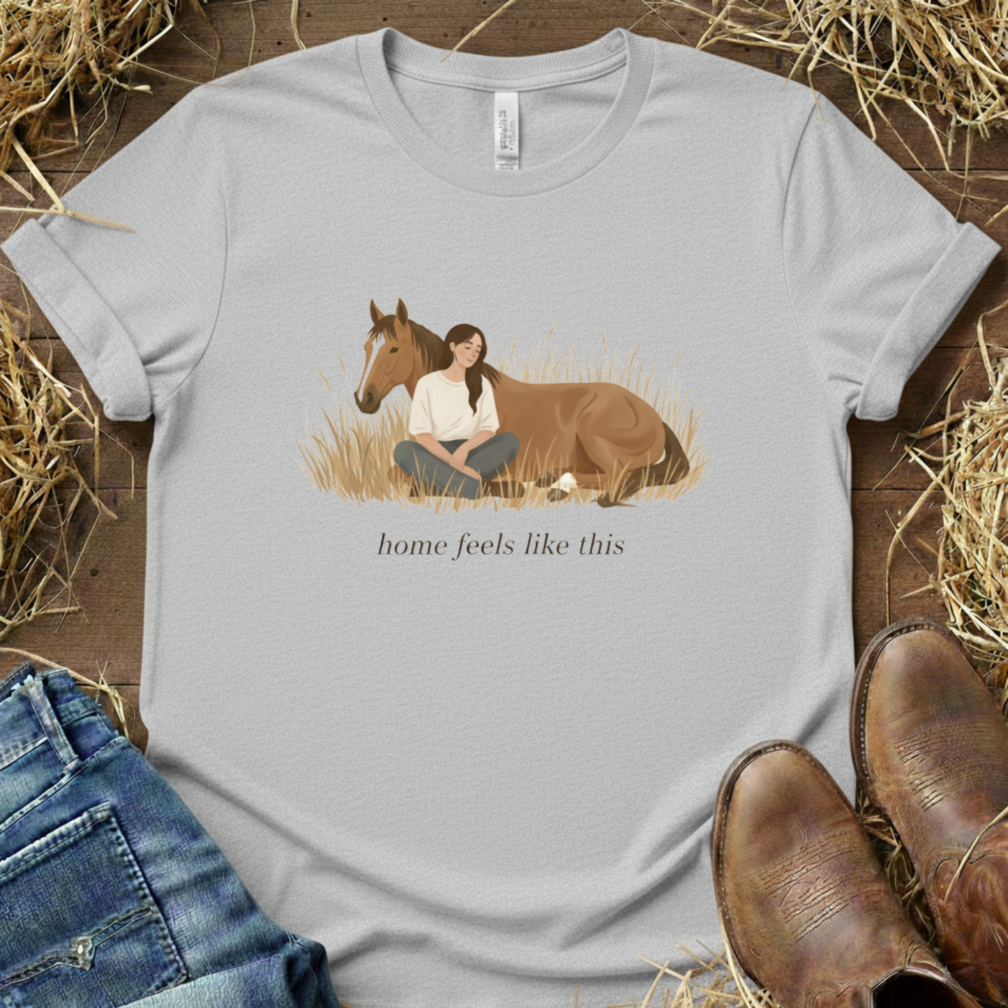 Home Feels Like This – Horse Life Tee