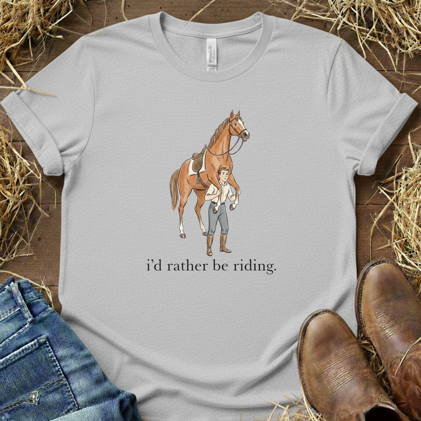 i'd rather be riding 3 Tee