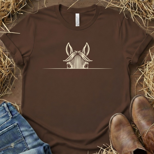Look At Me – Peeking Horse Tee