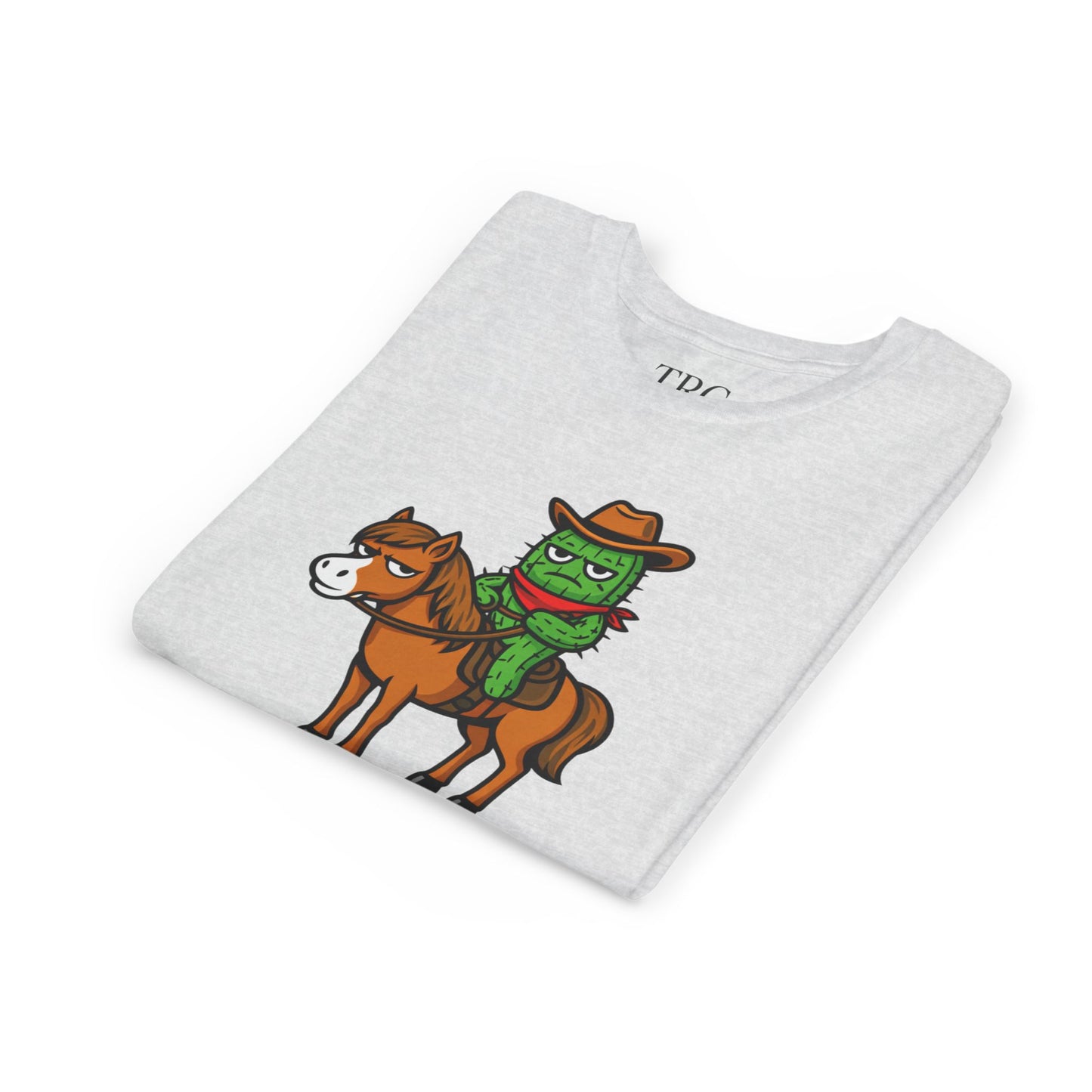 Cowboy Cactus – Western Humor Youth Tee