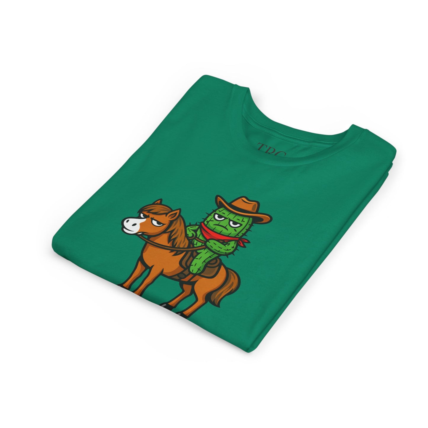 Cowboy Cactus – Western Humor Youth Tee