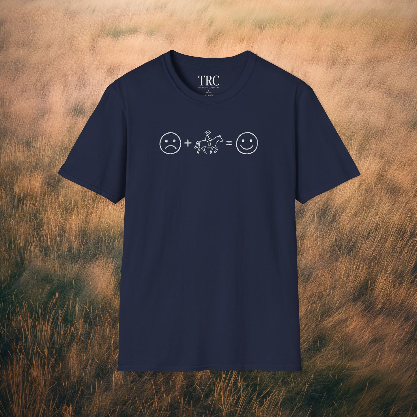 Horse Therapy T-Shirt — Sad + Horse = Happy Graphic Tee