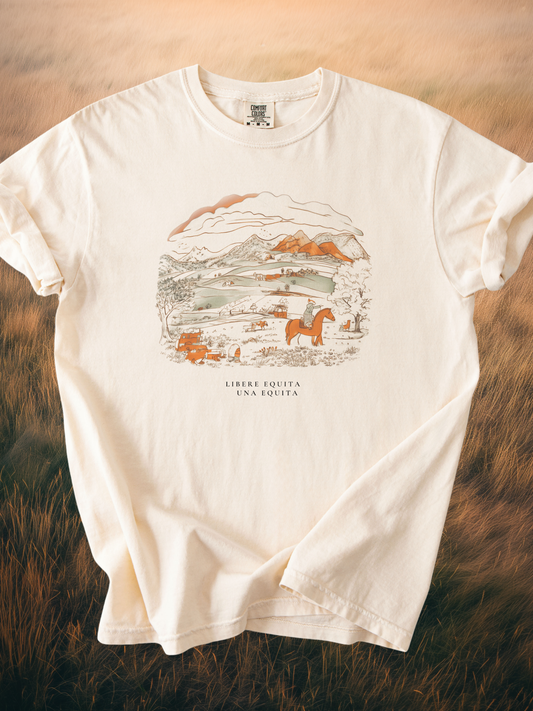 LIBERE EQUITA, UNA EQUITA  - Relaxed Fit Tee