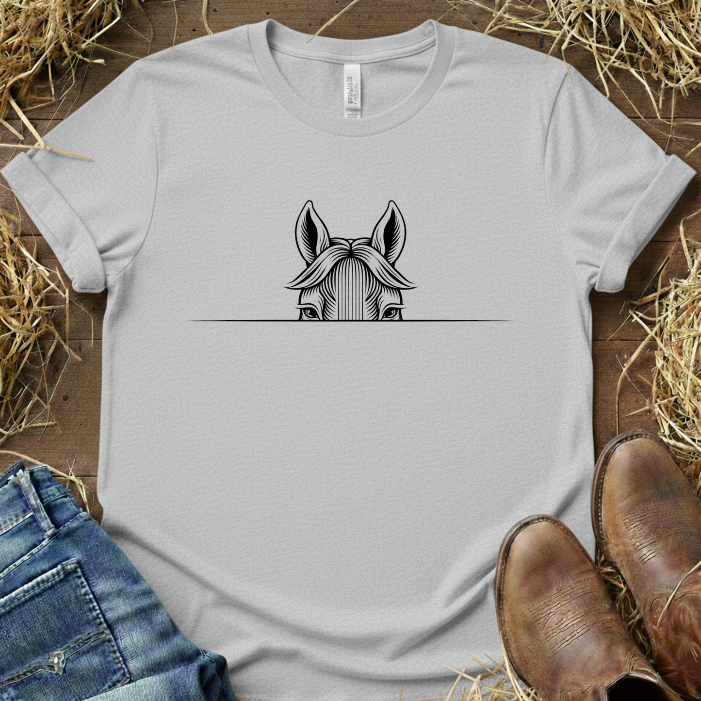 Look At Me – Peeking Horse Tee
