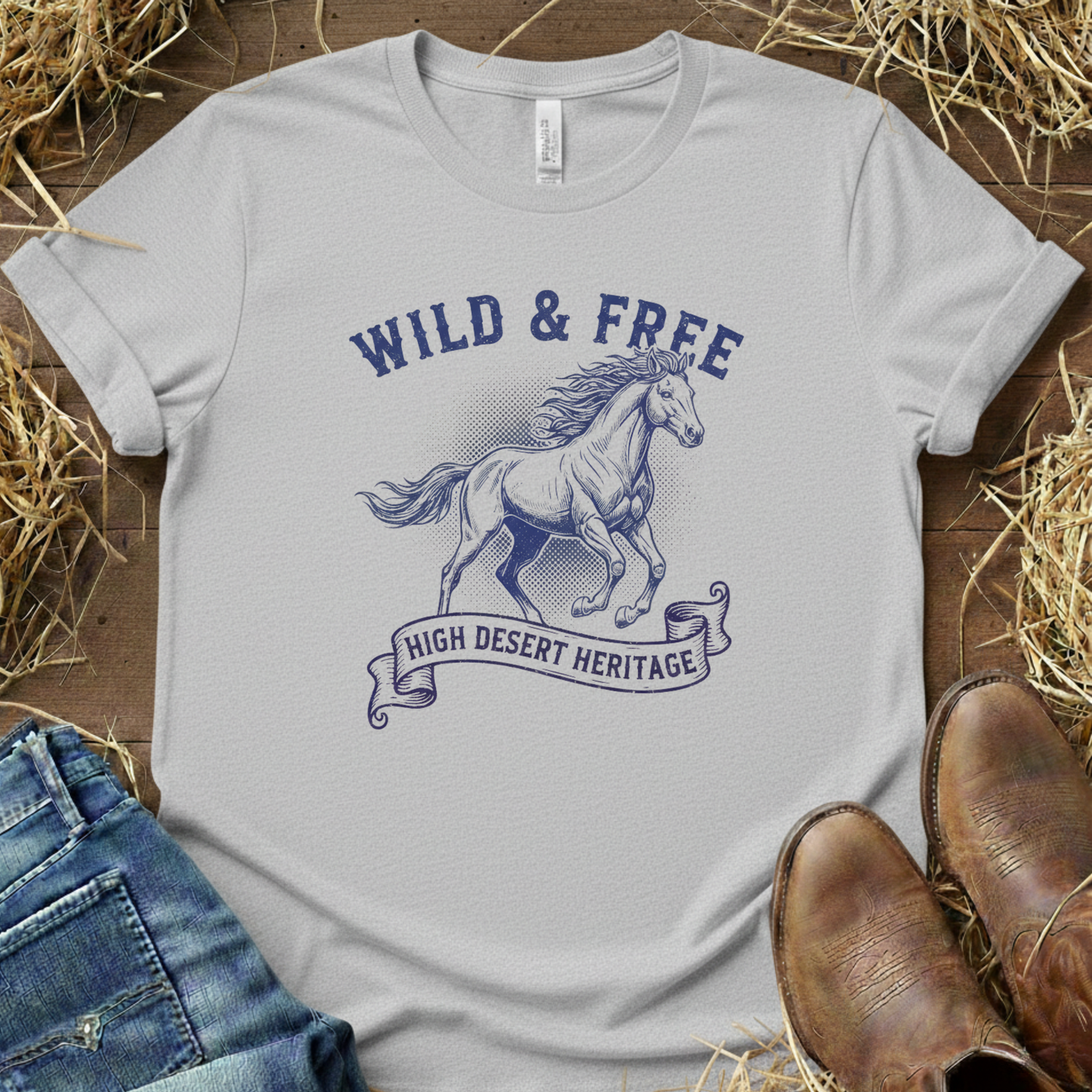 Wild & Free – Equestrian Lifestyle Tee
