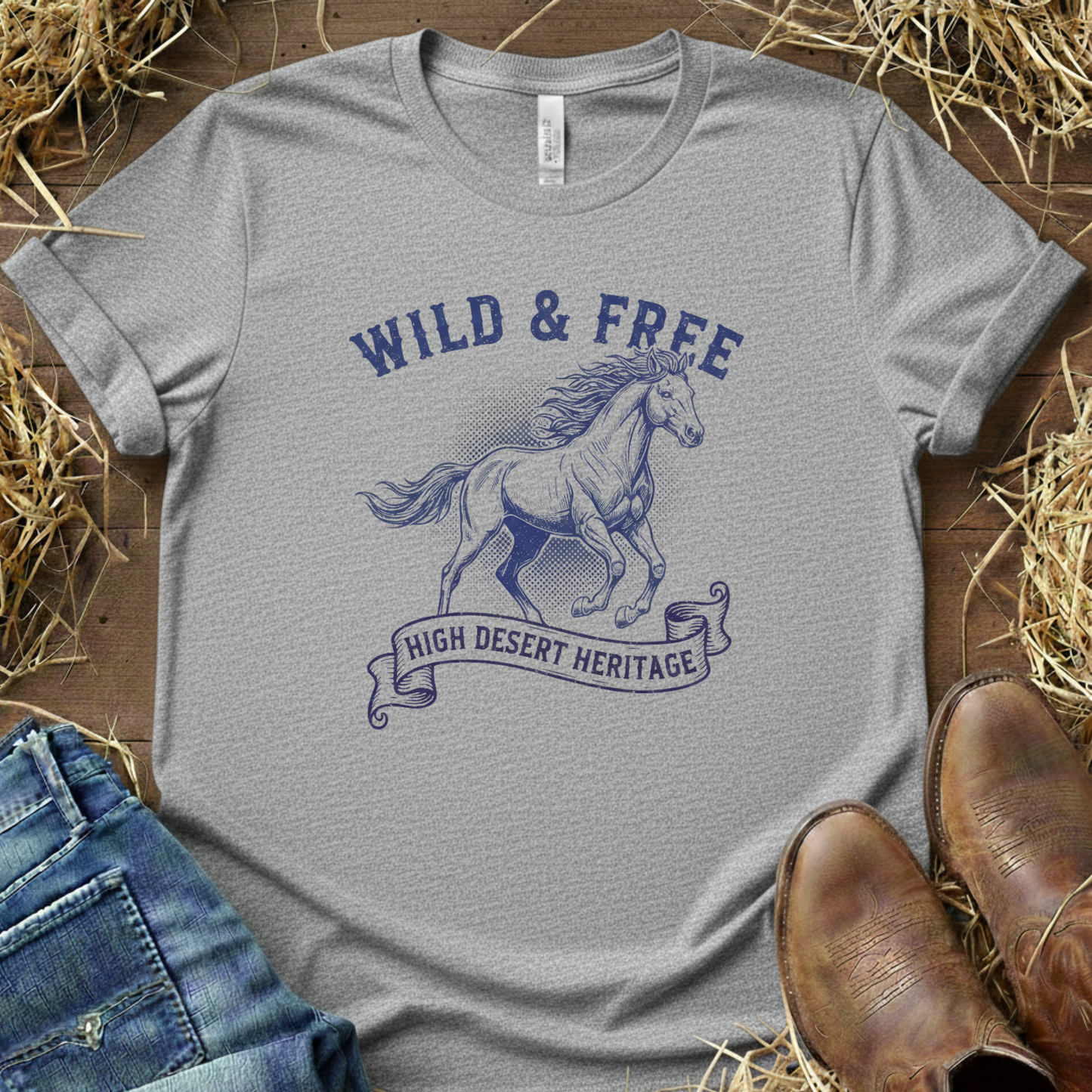 Wild & Free – Equestrian Lifestyle Tee