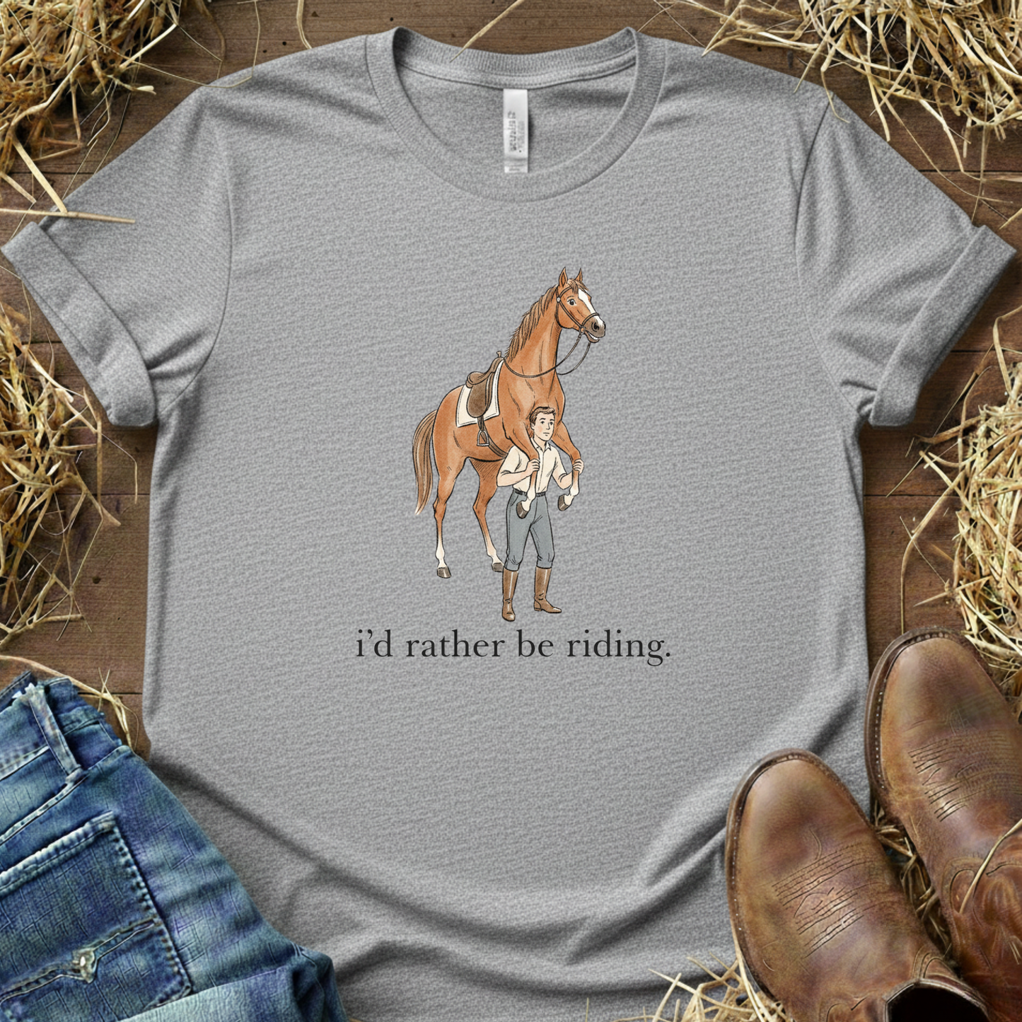 i'd rather be riding 3 Tee