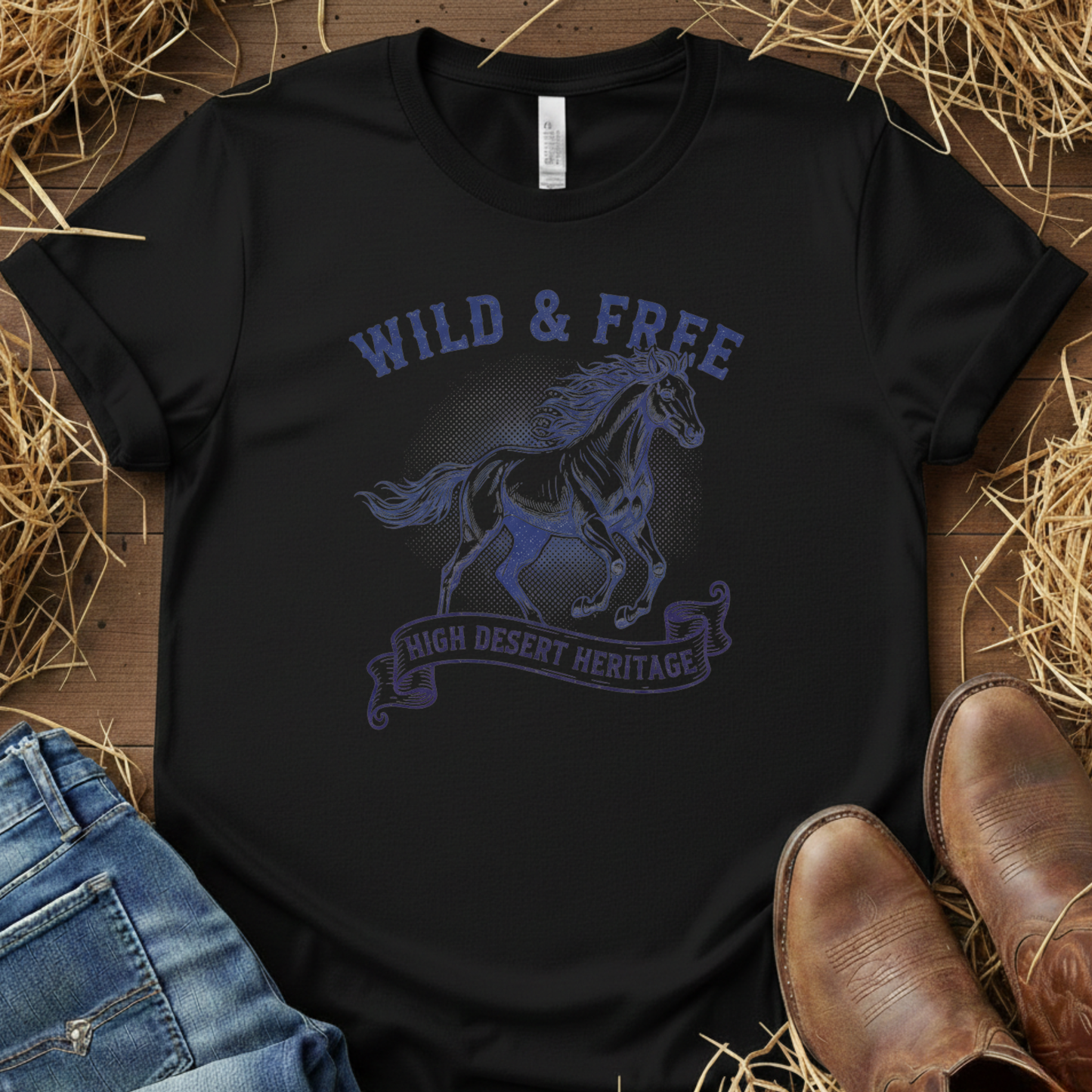 Wild & Free – Equestrian Lifestyle Tee