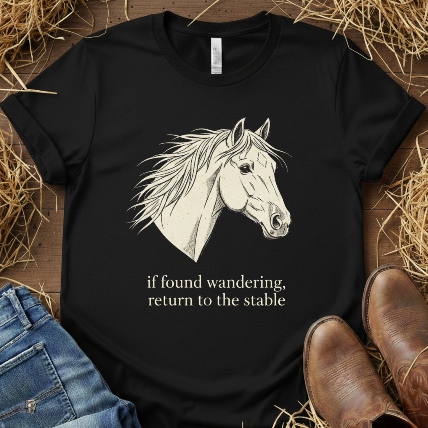 If Found Wandering – Return to the Stable Tee