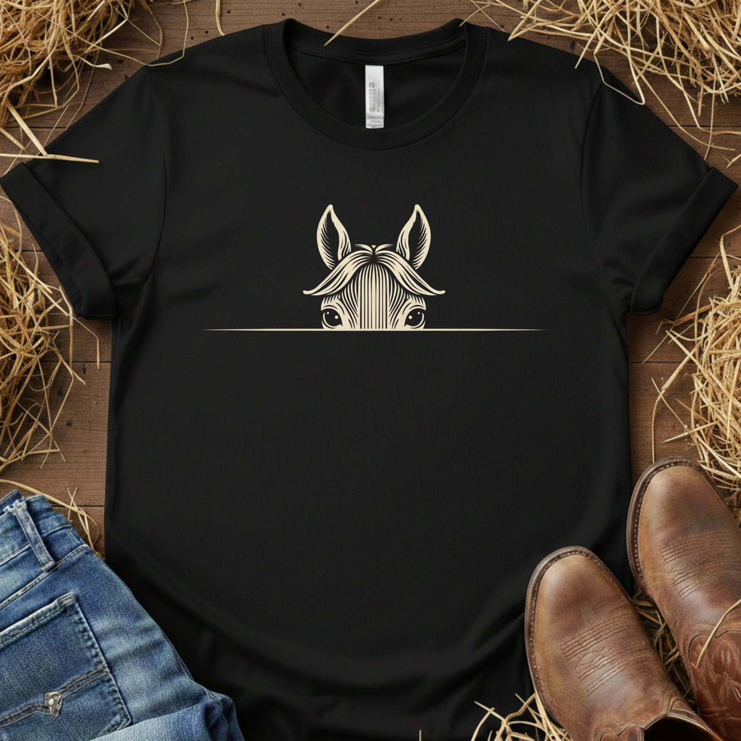 Look At Me – Peeking Horse Tee
