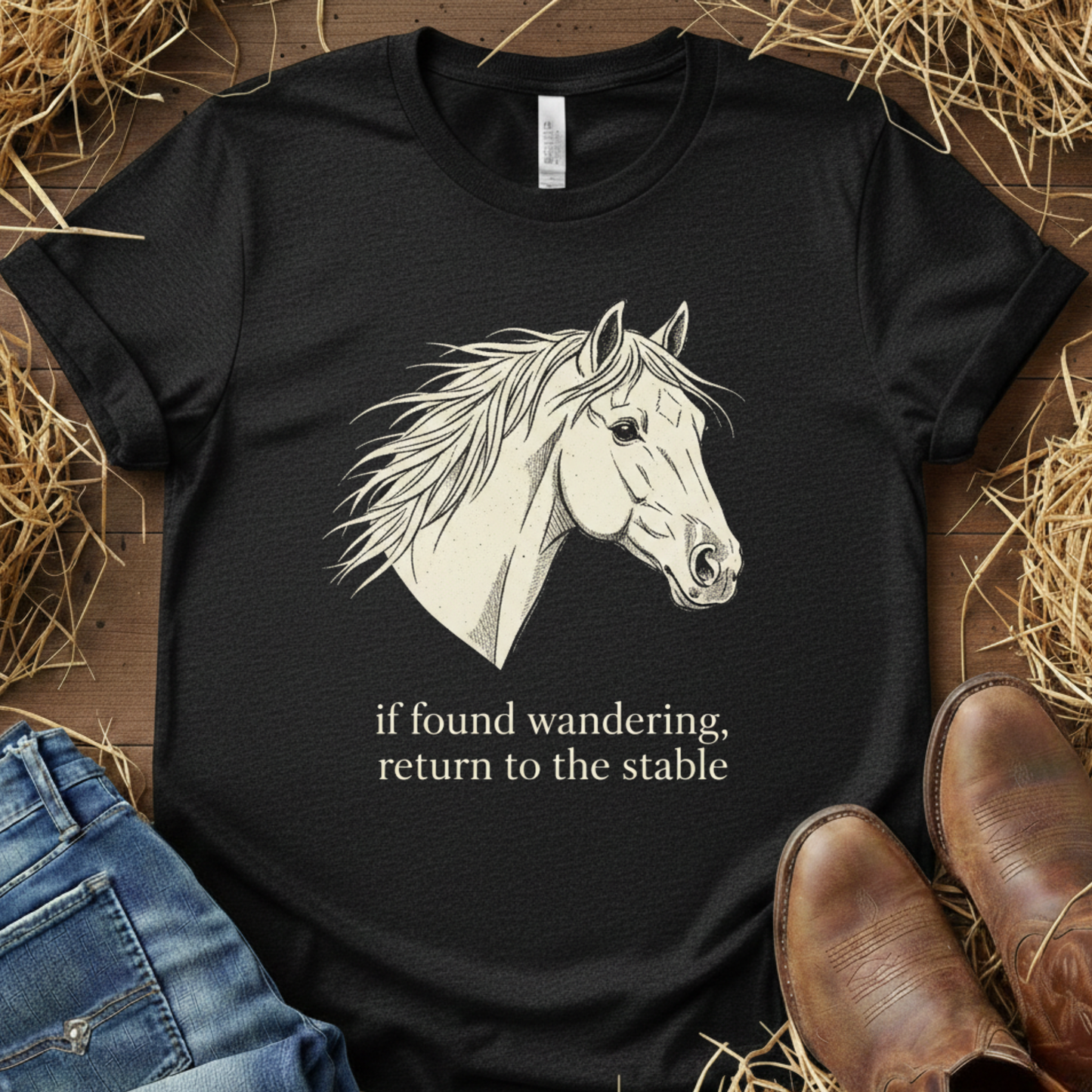 If Found Wandering – Return to the Stable Tee