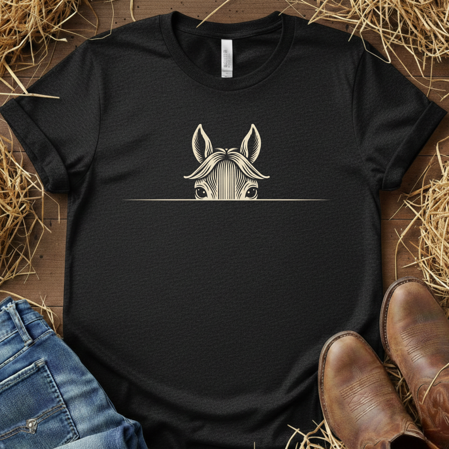 Look At Me – Peeking Horse Tee