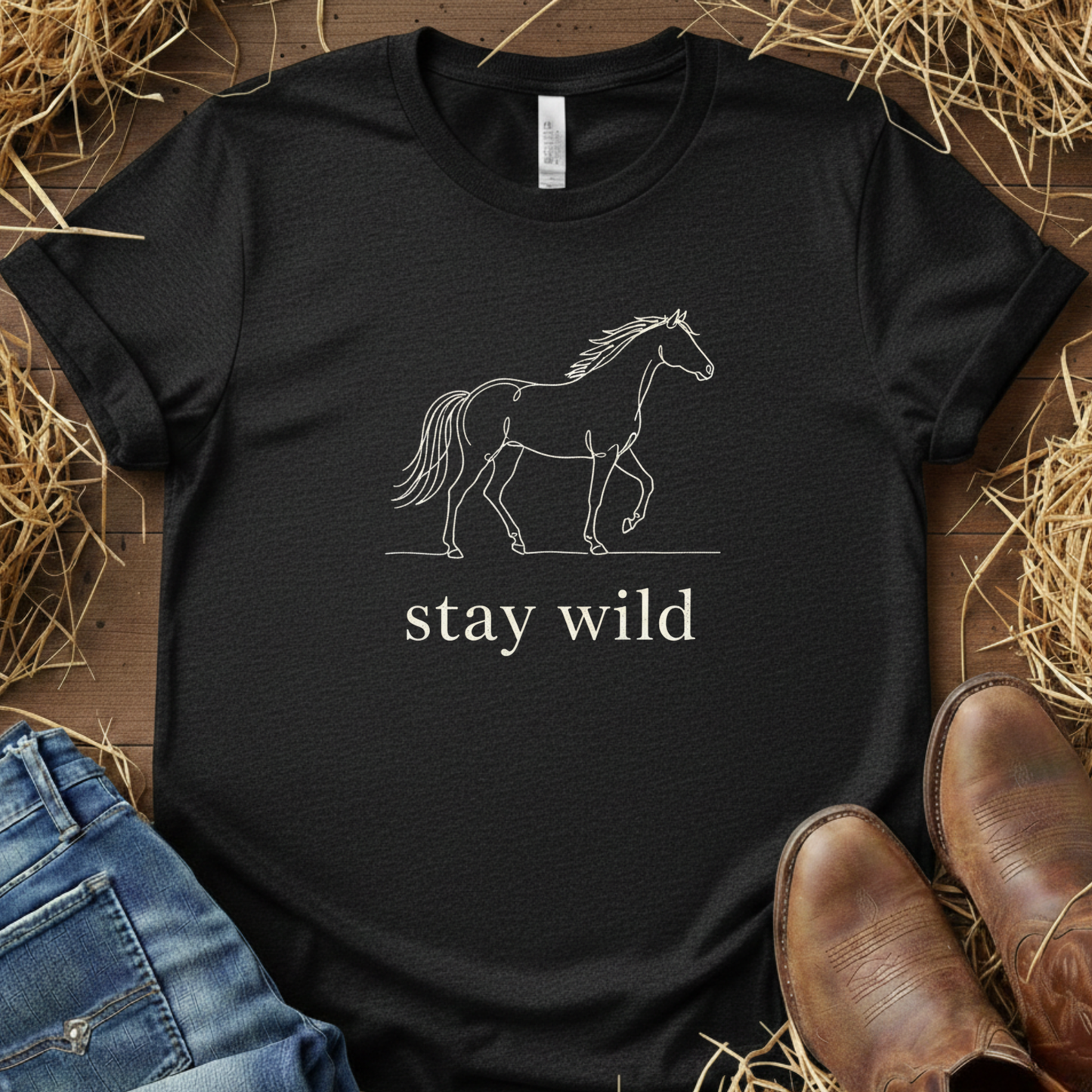 Stay Wild – Equestrian Spirit Tee