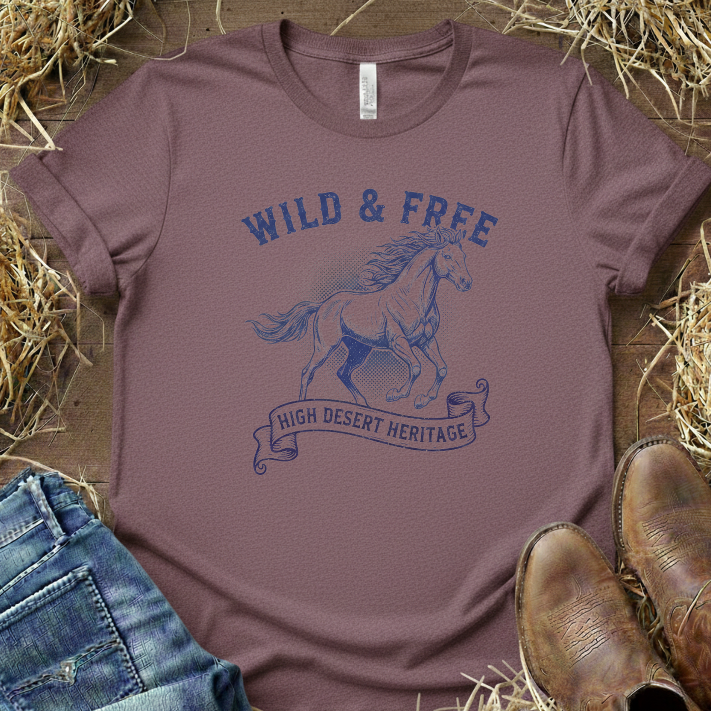 Wild & Free – Equestrian Lifestyle Tee