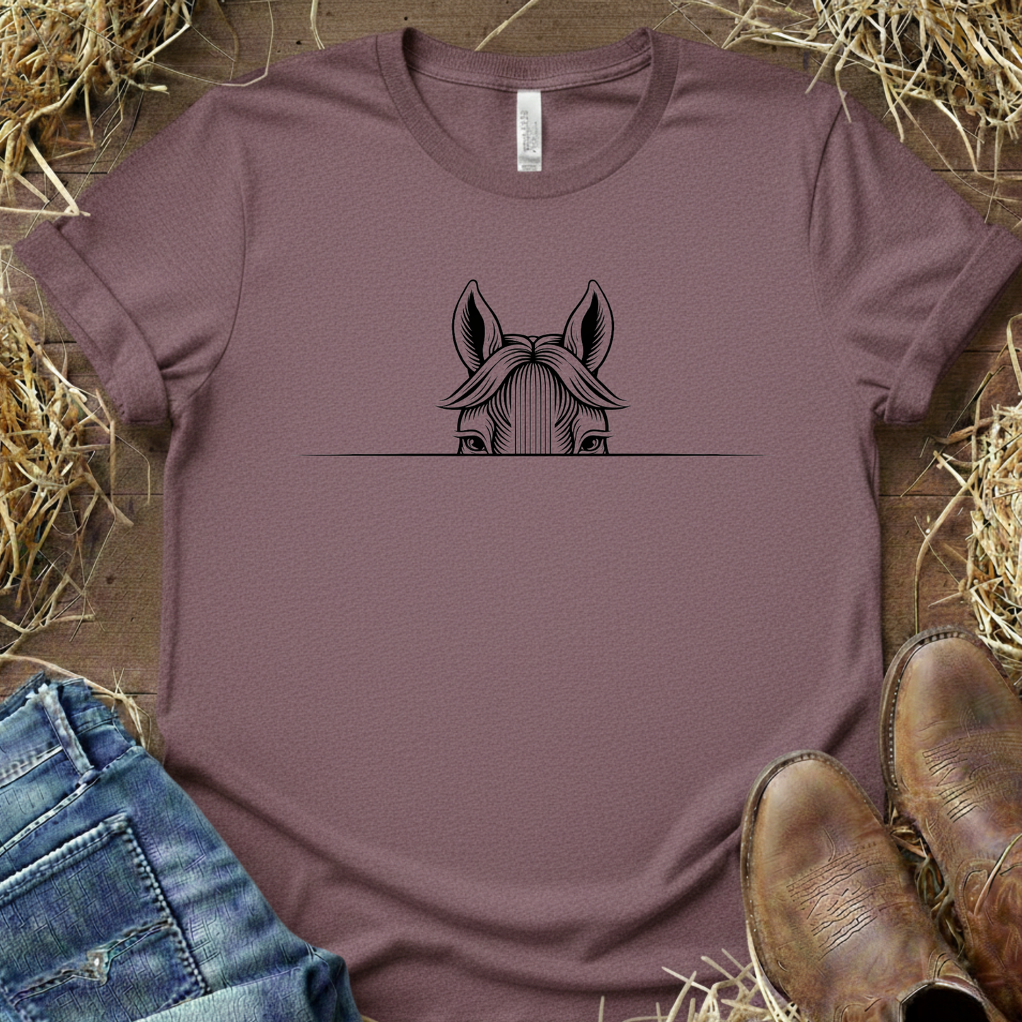 Look At Me – Peeking Horse Tee