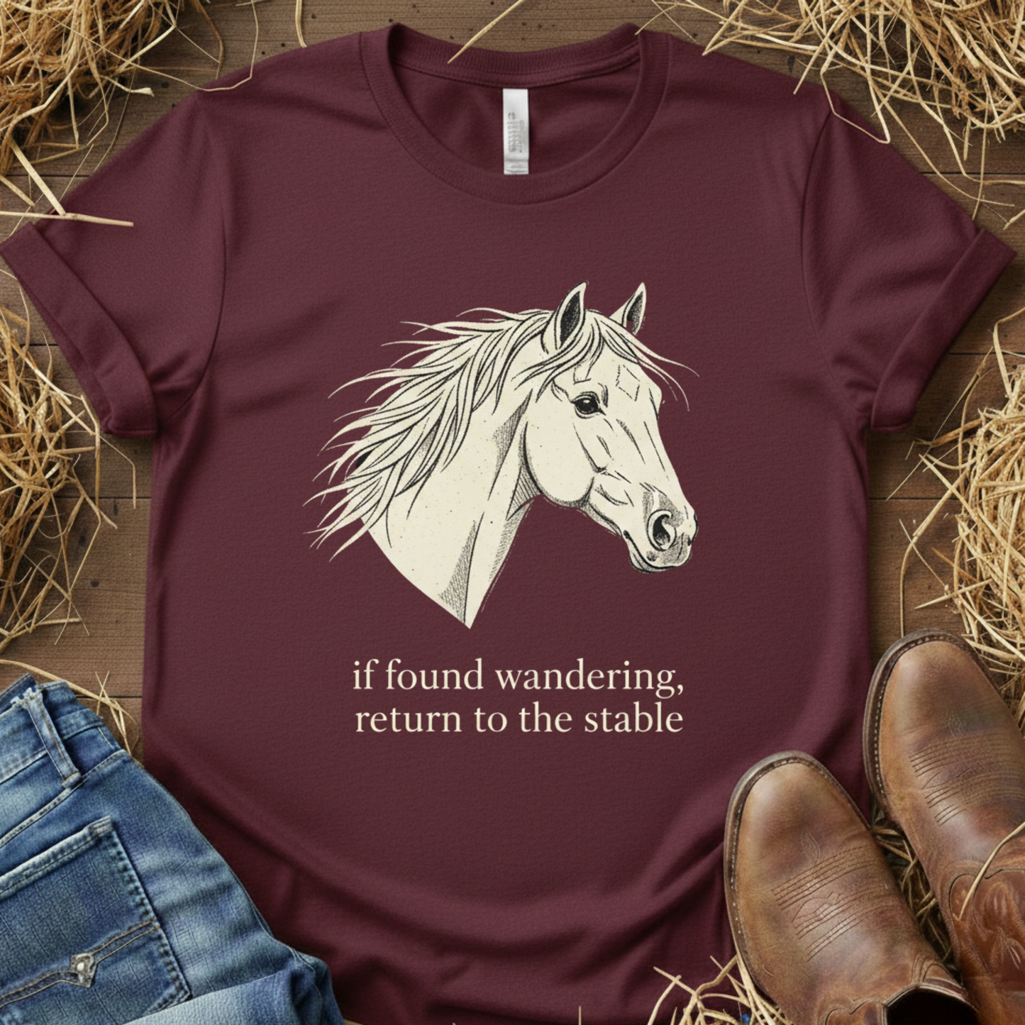 If Found Wandering – Return to the Stable Tee