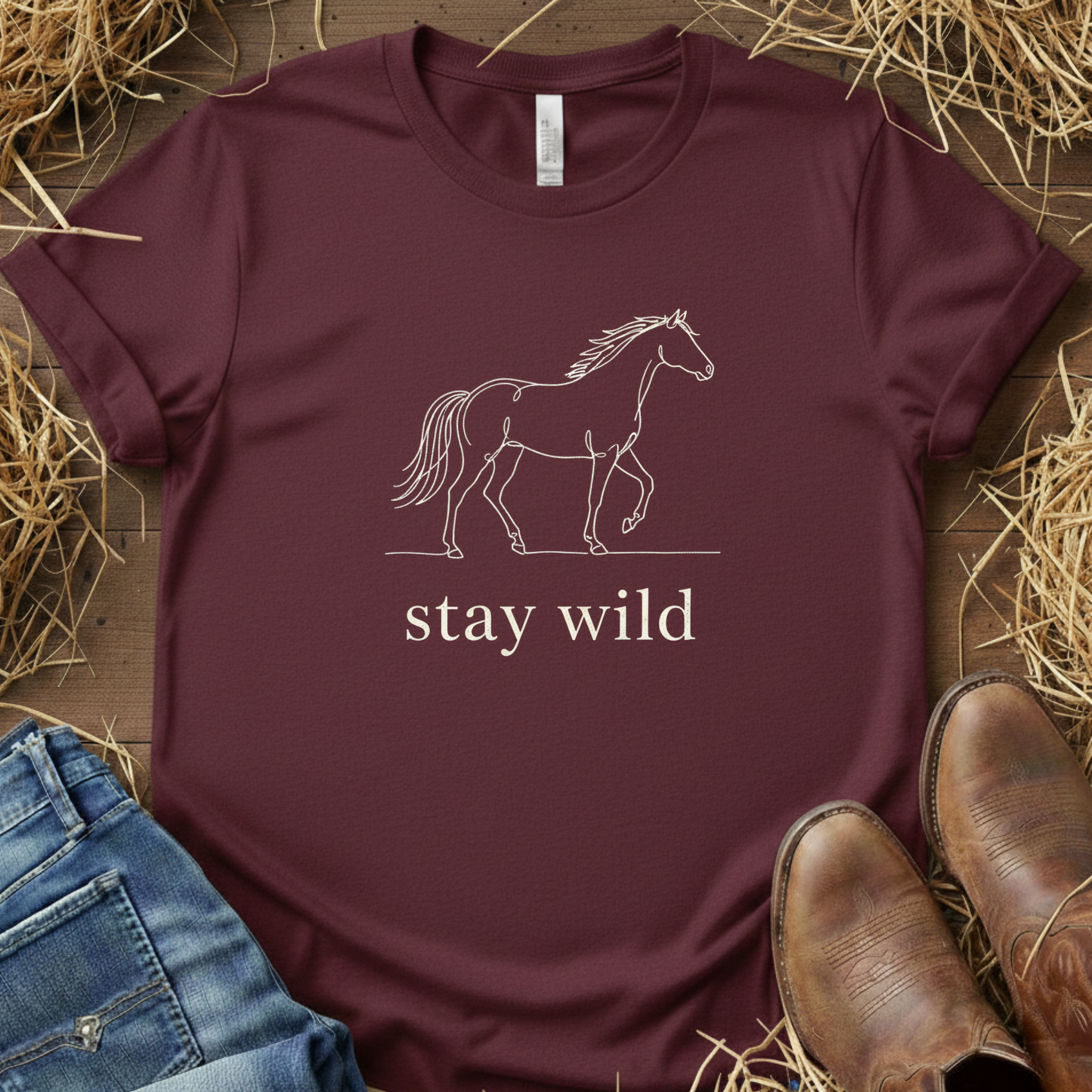 Stay Wild – Equestrian Spirit Tee