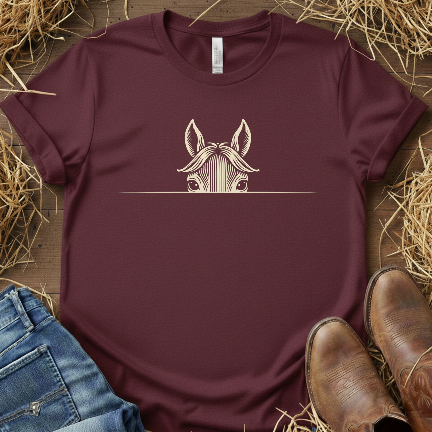 Look At Me – Peeking Horse Tee