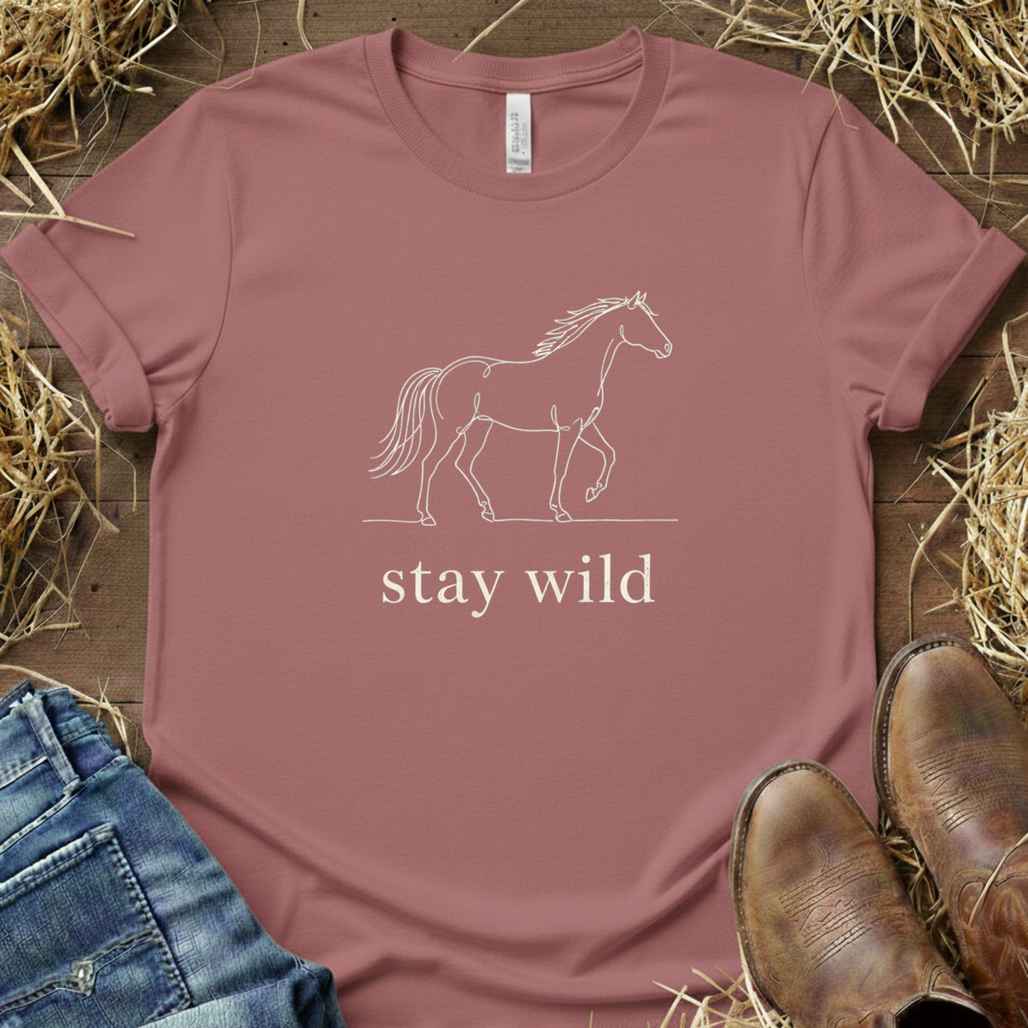 Stay Wild – Equestrian Spirit Tee