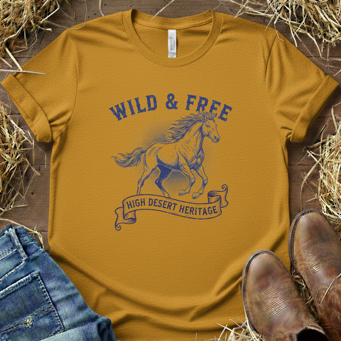 Wild & Free – Equestrian Lifestyle Tee