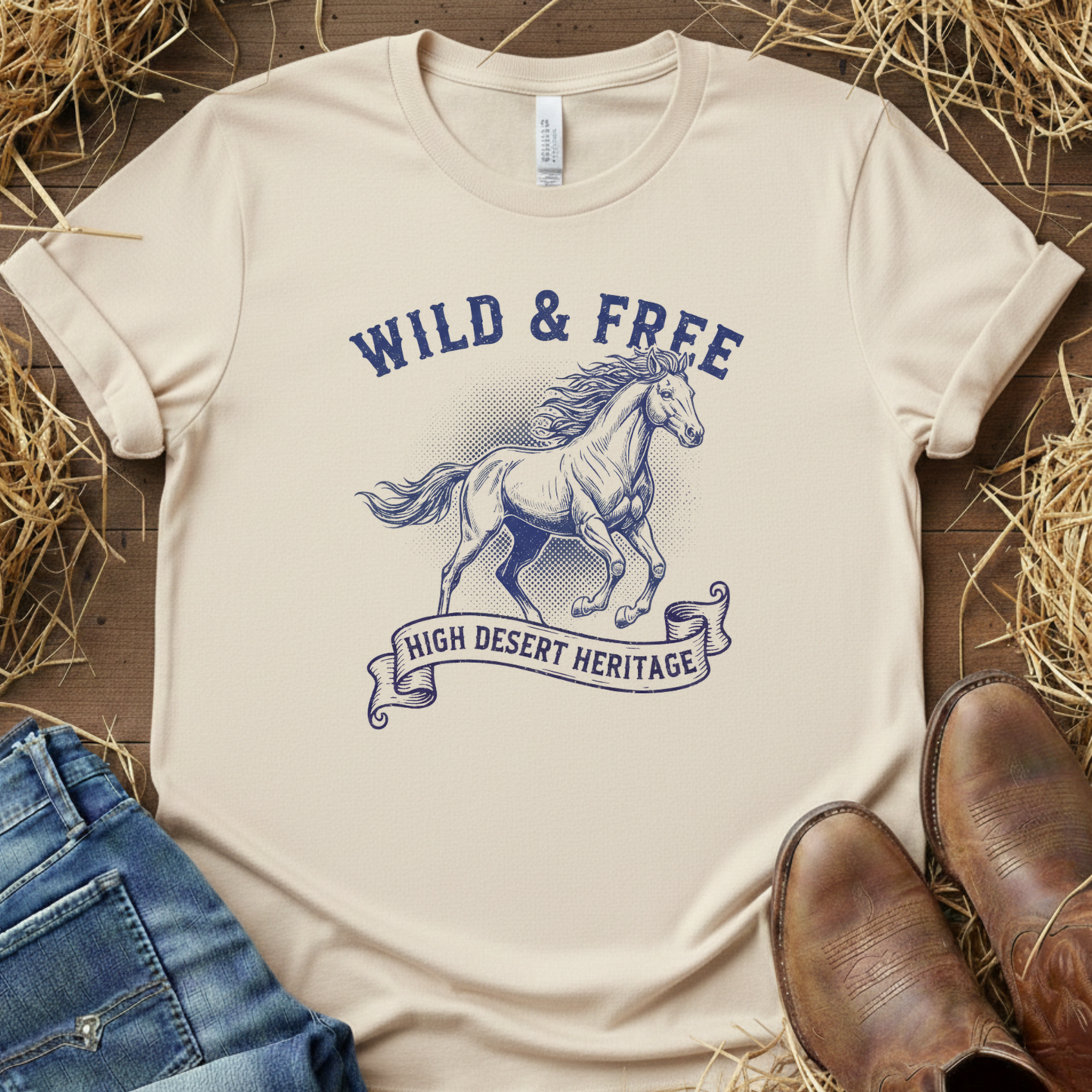 Wild & Free – Equestrian Lifestyle Tee