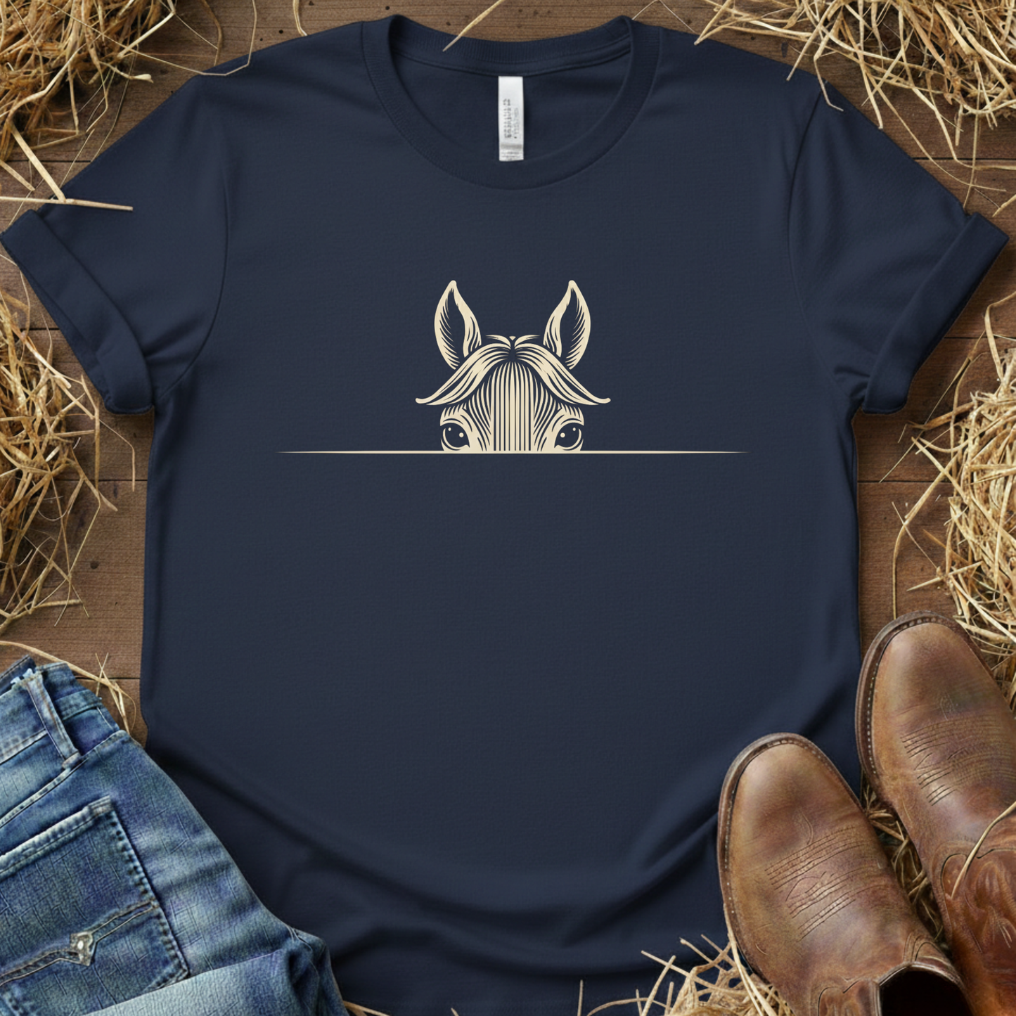 Look At Me – Peeking Horse Tee