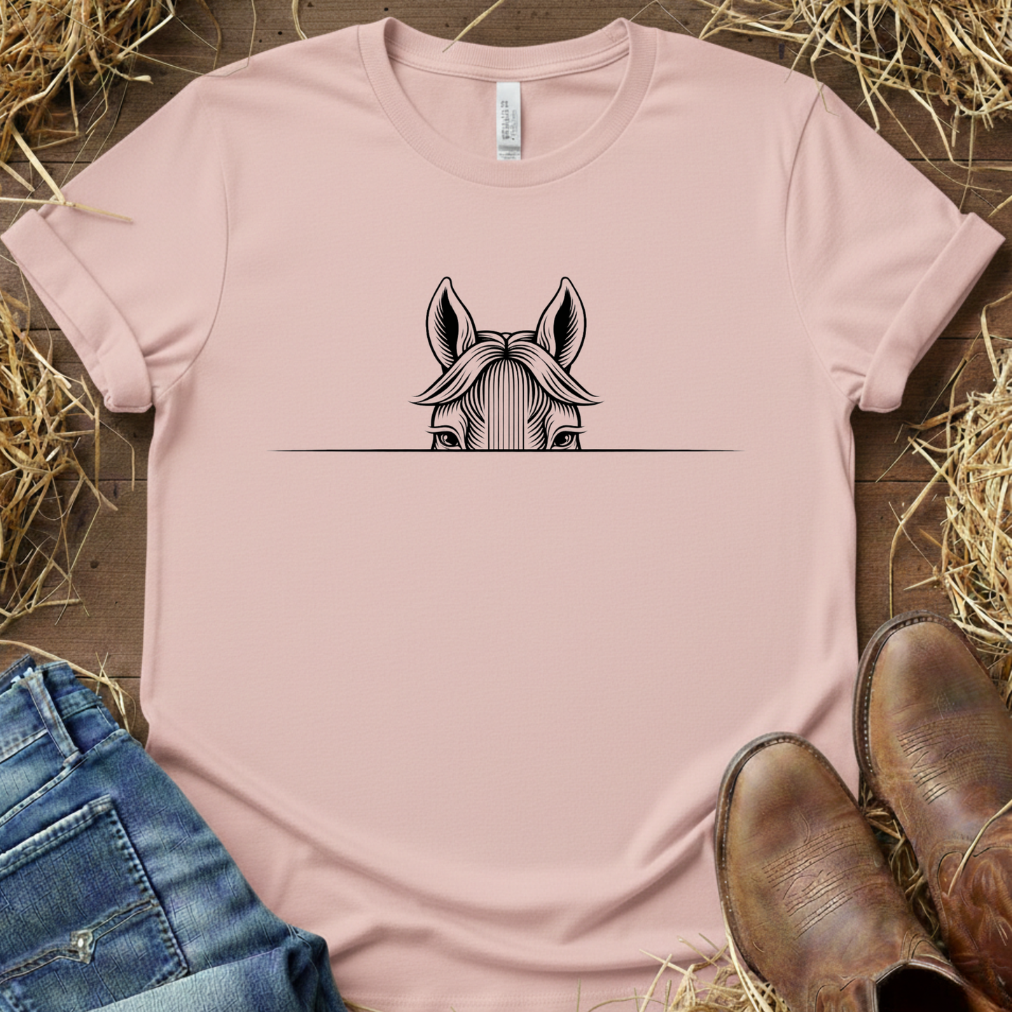 Look At Me – Peeking Horse Tee