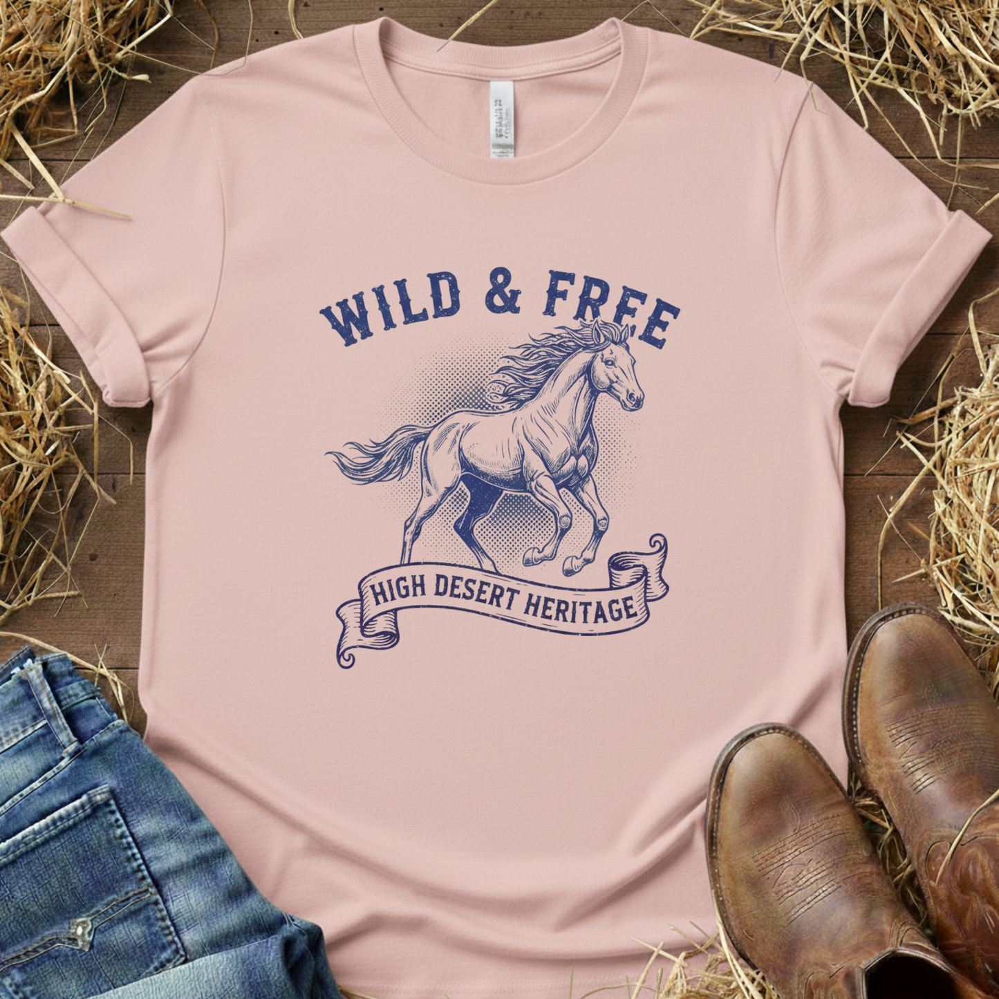 Wild & Free – Equestrian Lifestyle Tee