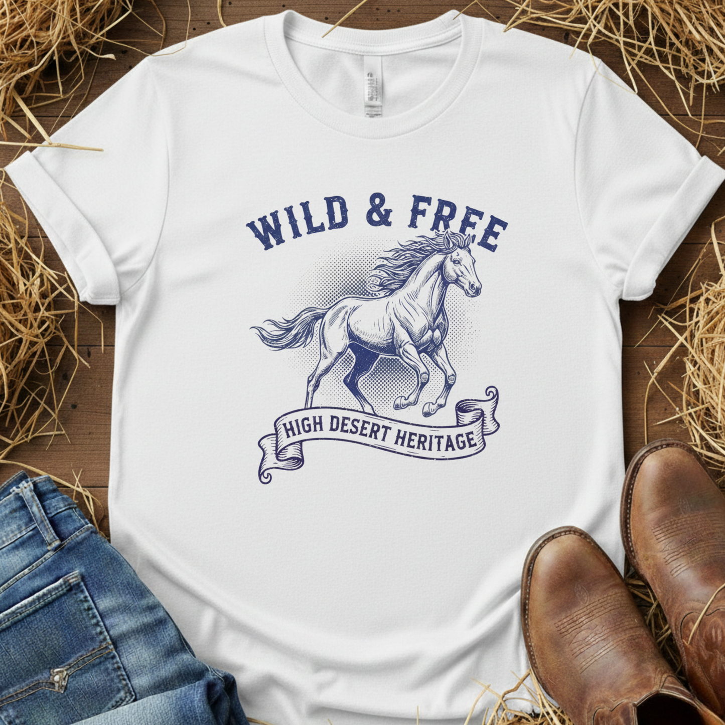 Wild & Free – Equestrian Lifestyle Tee