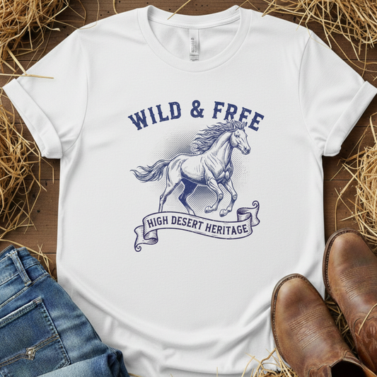 Wild & Free – Equestrian Lifestyle Tee