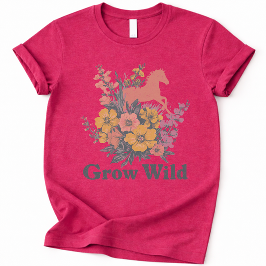 GROW WILD – WILDFLOWER HORSE TEE