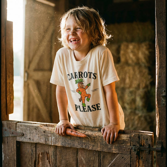 Carrots Please – Barn Humor Youth Tee