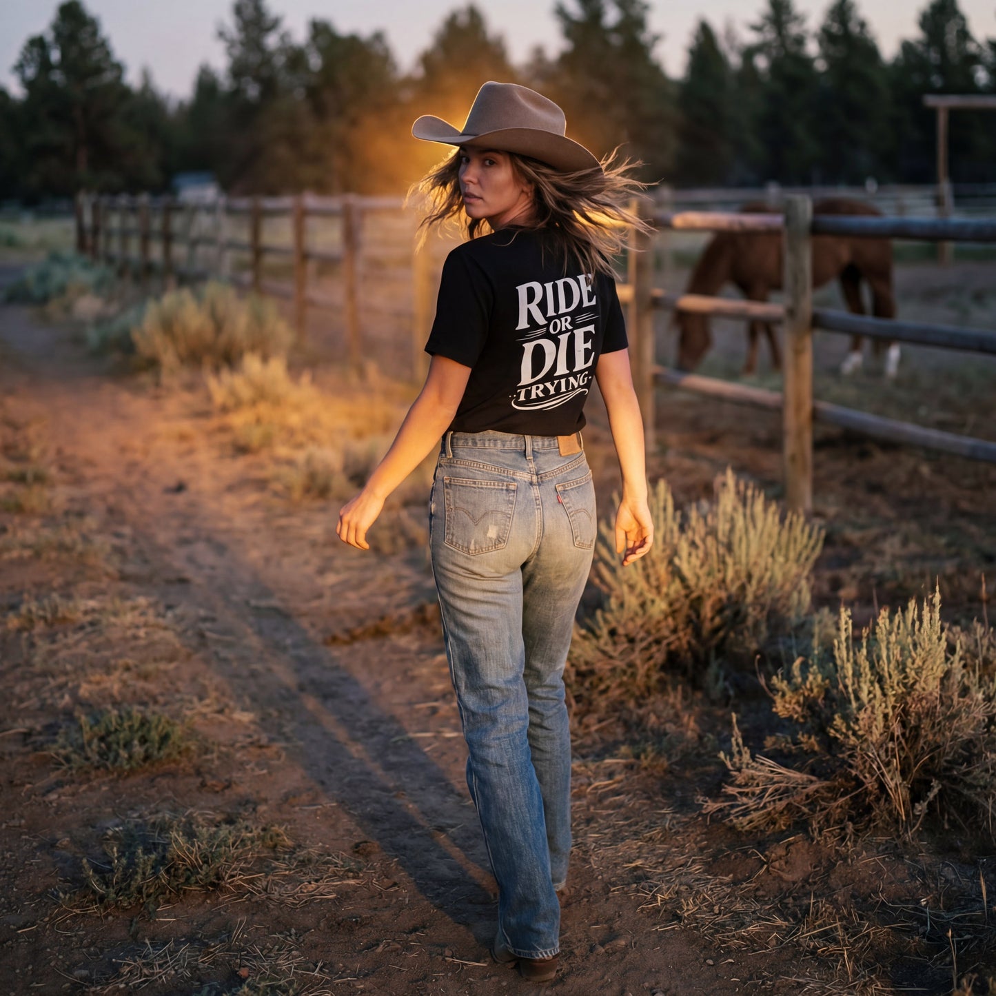 Ride or Die Trying – Equestrian Loyalty Tee